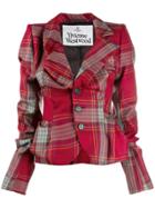 Vivienne Westwood Check Pattern Blazer - Red