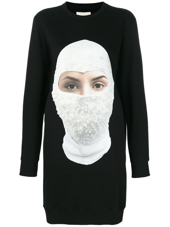 Ih Nom Uh Nit Future Print Long Sweatshirt - Black