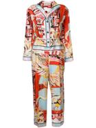 Emilio Pucci Printed Eyelet-embellished Jumpsuit - Multicolour