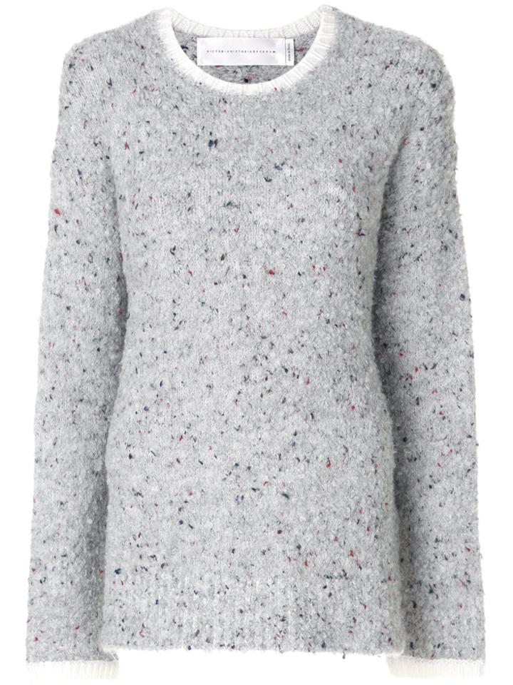 Victoria Victoria Beckham Textured Jumper - Grey