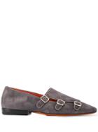 Santoni Buckled Loafers - Grey