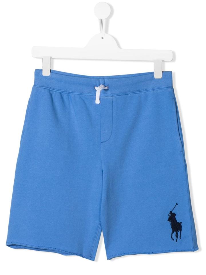 Ralph Lauren Kids Teen Raw Edge Shorts - Blue