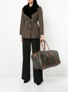 Fendi Vintage Pequin Way Travel Bag - Brown