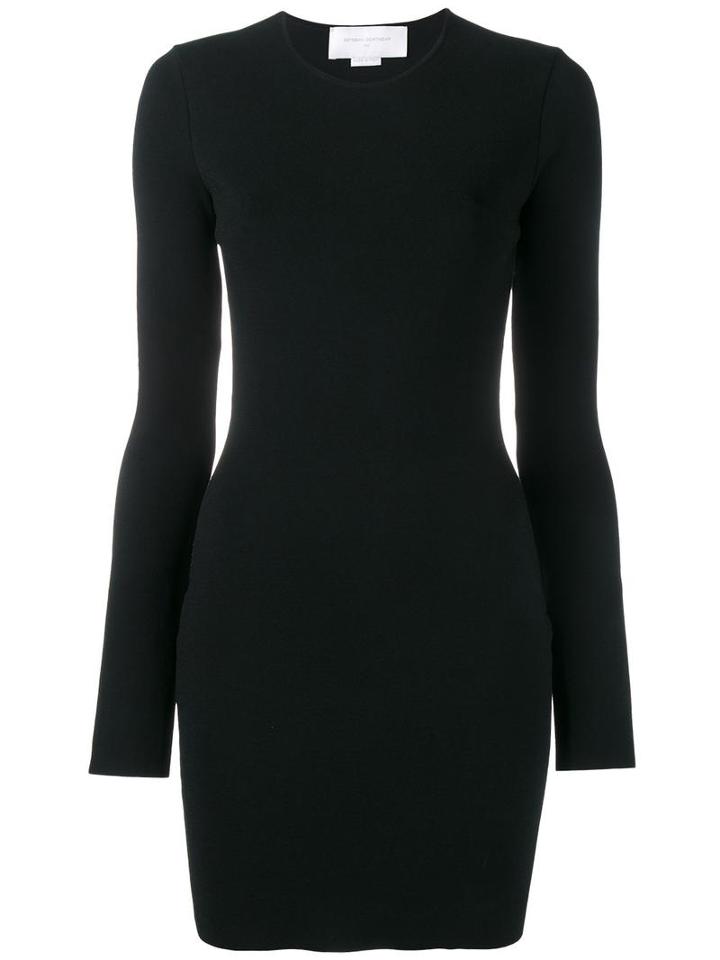 Esteban Cortazar Open-back Fitted Minidress, Women's, Size: Small, Black, Viscose/polyester
