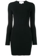 Esteban Cortazar Open-back Fitted Minidress, Women's, Size: Small, Black, Viscose/polyester