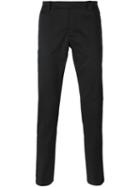 Fendi - Slim Fit Trousers - Men - Cotton/spandex/elastane - 54, Black, Cotton/spandex/elastane