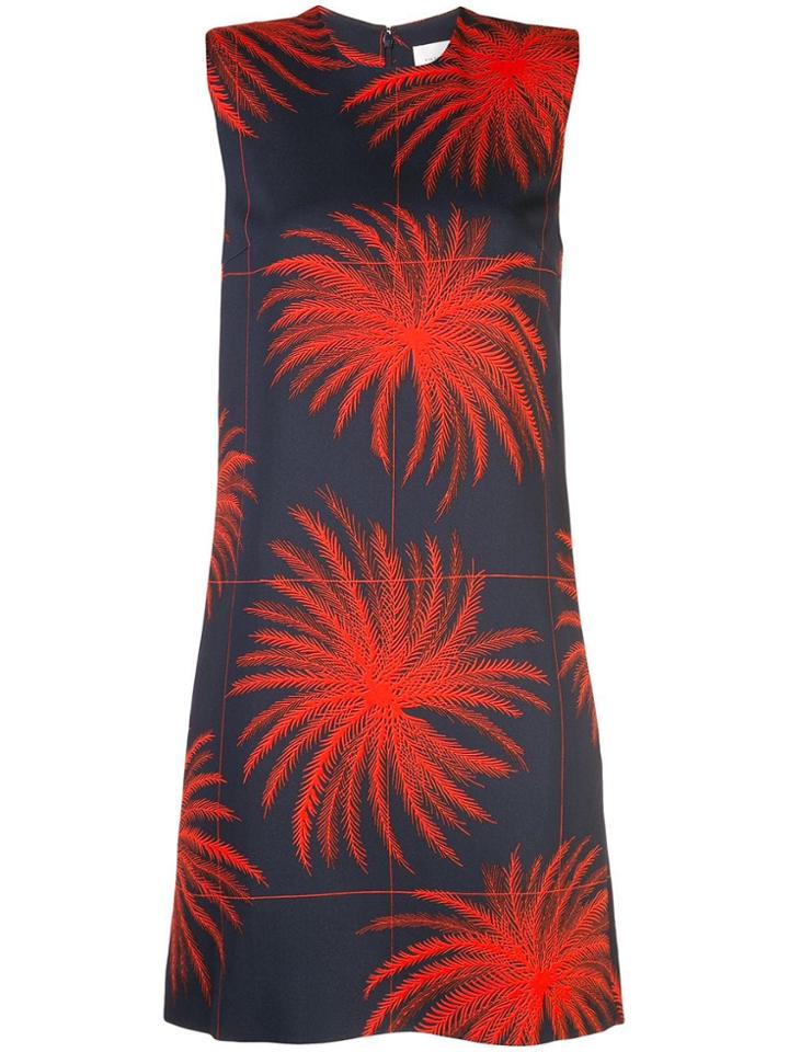 Victoria Victoria Beckham Printed Shift Dress - Blue