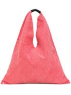 Mm6 Maison Margiela - Triangle Tote - Women - Cotton/leather - One Size, Red, Cotton/leather