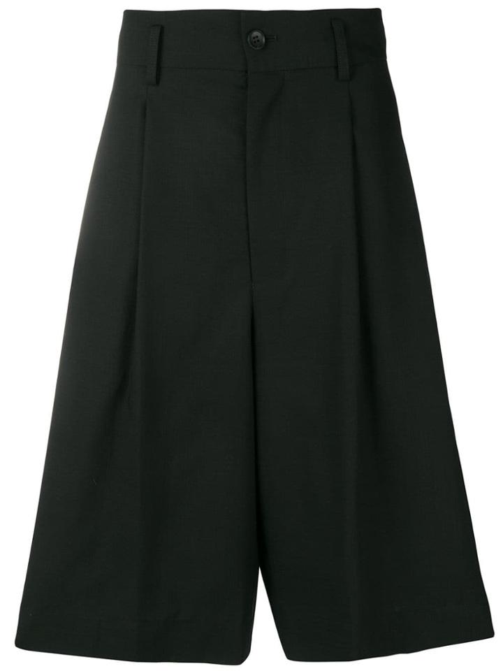 Issey Miyake Men Tailored Wide-leg Shorts - Black