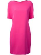 Jeremy Scott - Midi Shift Dress - Women - Polyester/other Fibers - 46, Pink/purple, Polyester/other Fibers