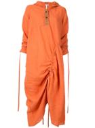 Loewe Hooded Midi Dress - Orange