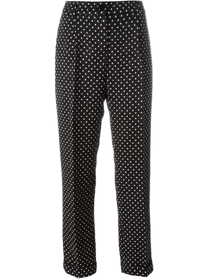 Dolce & Gabbana Polka Dot Brocade Trousers