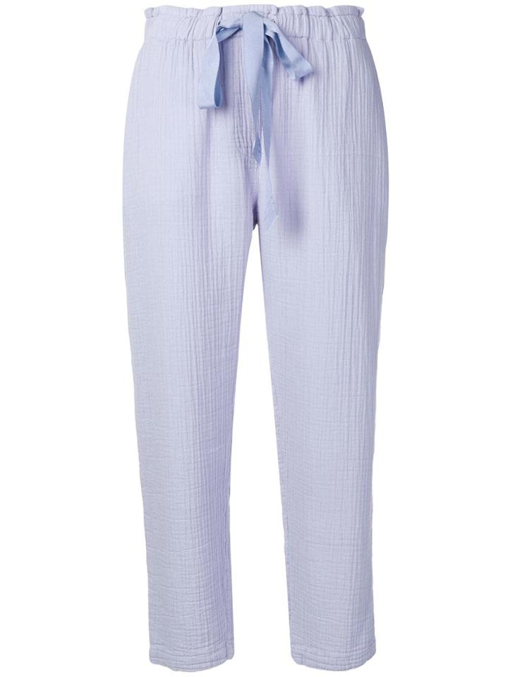 Raquel Allegra Cropped Trousers - Purple