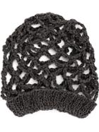 Lost & Found Ria Dunn Holey Knit Beanie - Grey