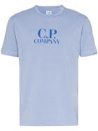 Cp Company Logo Print Cotton T-shirt - Blue