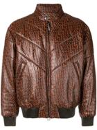 Missoni Logo Print Bomber Jacket - Brown