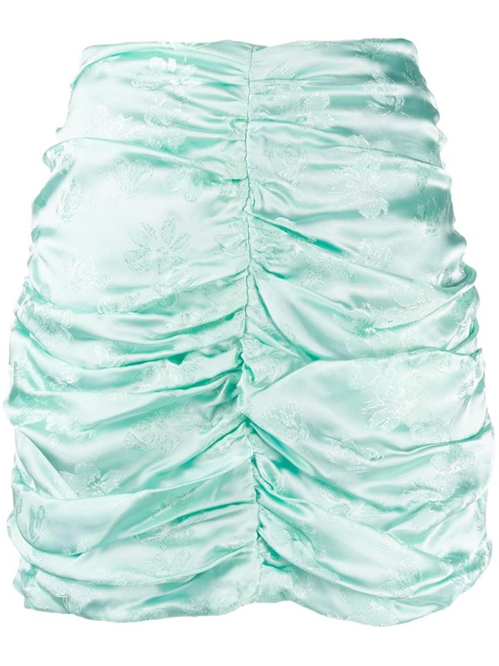 Attico Floral Mini Skirt - Green