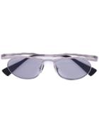 Kuboraum - Handmade Porcelain Nosepads Sunglasses - Unisex - Metal - One Size, Grey, Metal