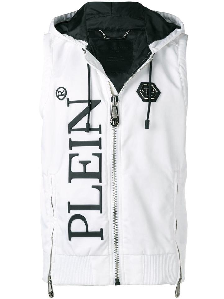 Philipp Plein Logo Gilet - White