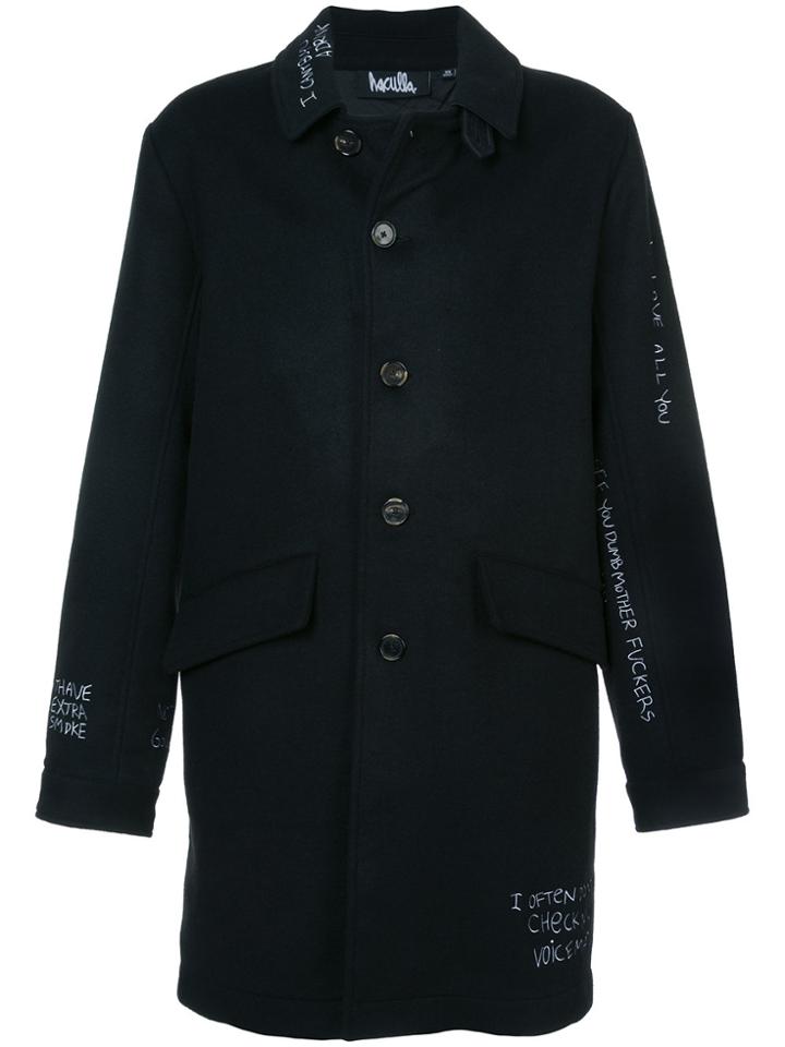 Haculla Skribble Trench Coat - Black
