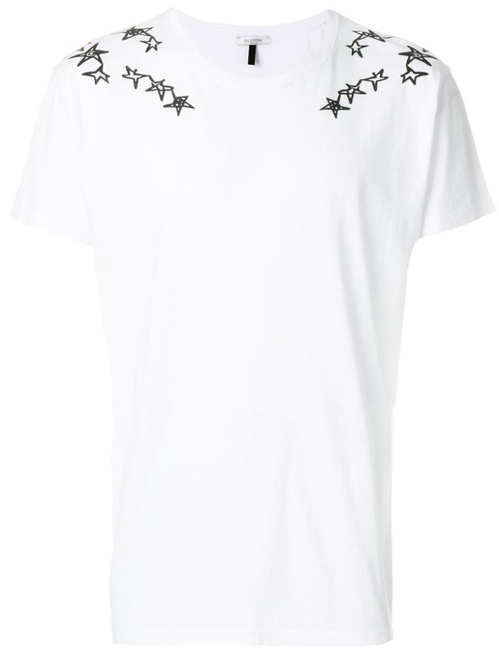 Valentino Star Print T-shirt - White
