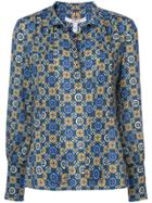 Derek Lam 10 Crosby Long Sleeve Blouse With Neck Tie - Green