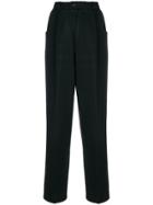 Yves Saint Laurent Vintage Straight Leg Trousers - Black