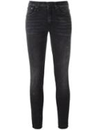 R13 Cropped Skinny Jeans, Women's, Size: 27, Black, Cotton/polyester/spandex/elastane