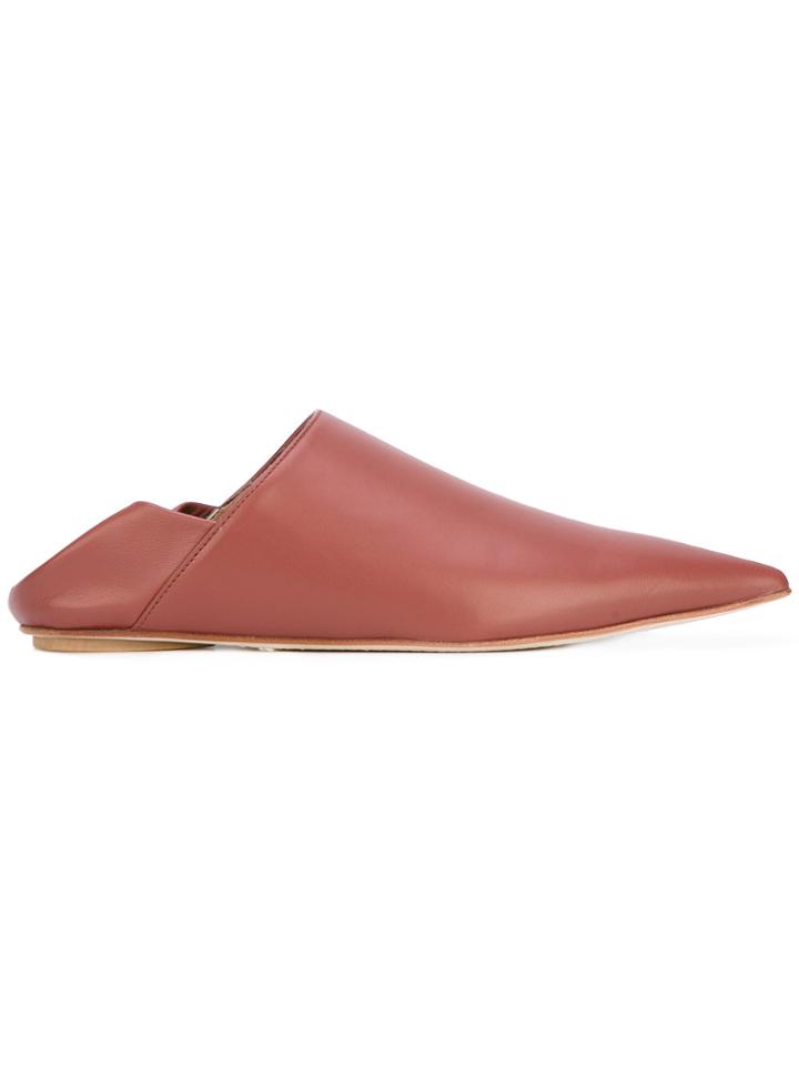 Marni Rising Sabot Slipper Mules - Red