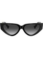 Valentino Eyewear V Logo Slim Cat Eye Sunglasses - 50018g Black