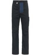 Neighborhood Navy Patchwork Painted Trousers - Blue