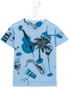 Dolce & Gabbana Kids Printed T-shirt, Boy's, Size: 6 Yrs, Blue