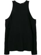 Y-3 Cold Shoulder Top - Black