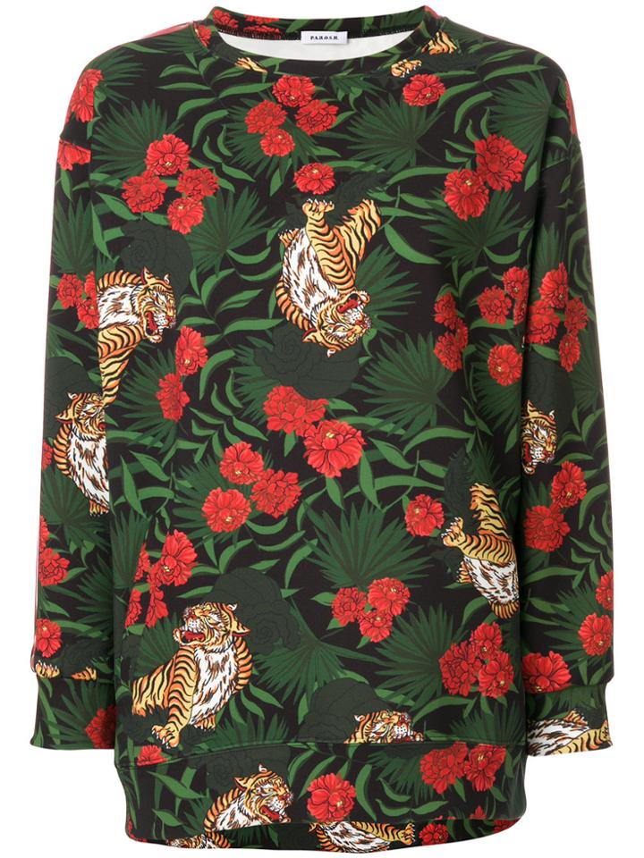 P.a.r.o.s.h. Jungle Print Top - Multicolour
