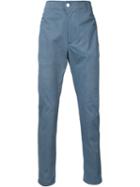 Julien David Straight Leg Trousers, Men's, Size: Medium, Blue, Cotton/polyurethane