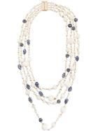 Rosantica Floral Layered Necklace - White