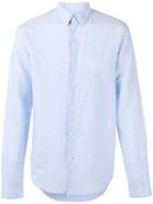 Theory - Rammy Shirt - Men - Cotton/linen/flax - S, Blue, Cotton/linen/flax