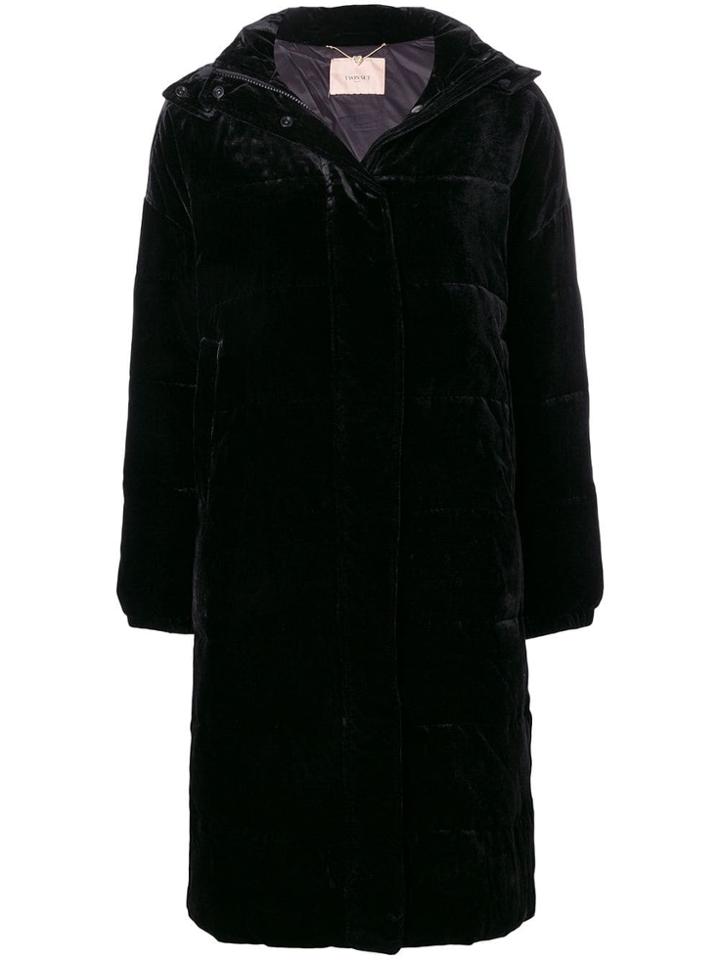Twin-set Oversized Puffer Coat - Black