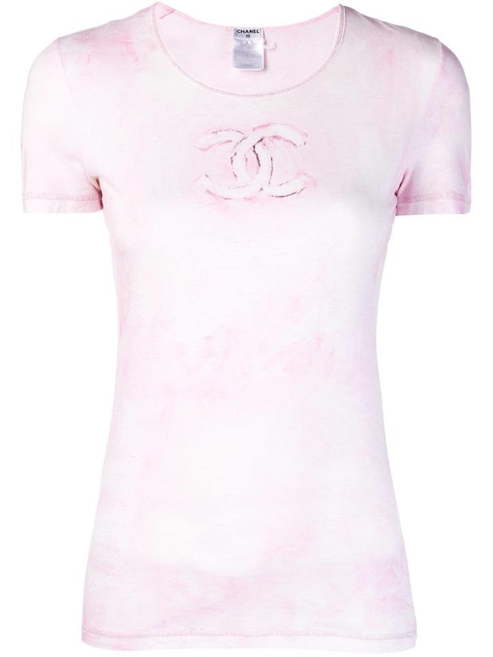 Chanel Vintage Interlocking Cc T-shirt - Pink & Purple