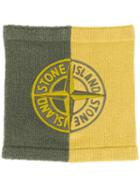 Stone Island Logo Knit Scarf - Green