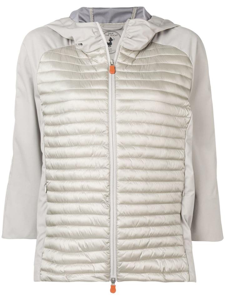 Save The Duck Hood Padded Jacket - Neutrals