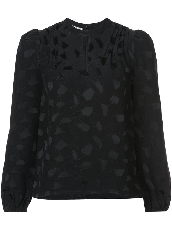 Co Puff Sleeve Blouse - Black