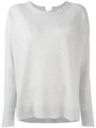 Lareida Crew Neck Jumper, Women's, Size: Medium, Grey, Cashmere