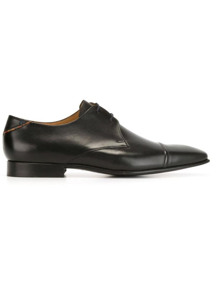 Paul Smith Robin Classic Derby Shoes, Men's, Size: 7.5, Black, Calf Leather/leather