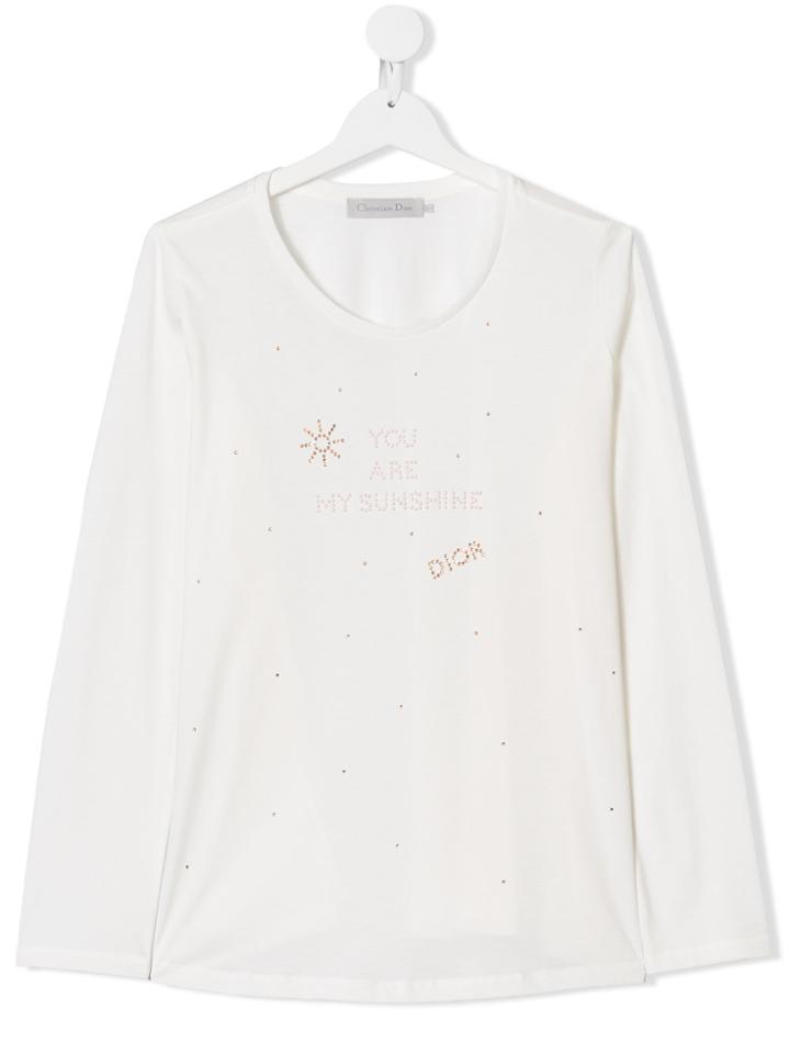Baby Dior Teen Studded T-shirt - White