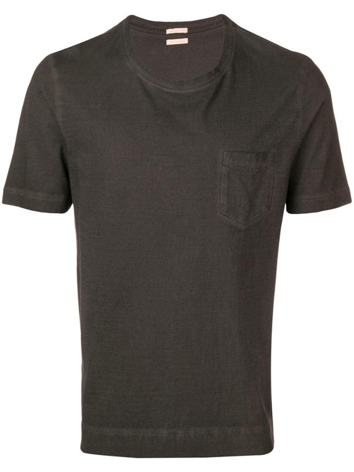 Massimo Alba Washed Crew Neck T-shirt - Grey