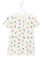 Stella Mccartney Kids Pineapple Print T-shirt, Toddler Girl's, Size: 4 Yrs, White