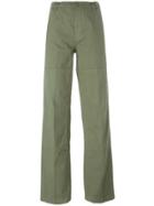 Tory Burch Straight Leg Trousers - Green