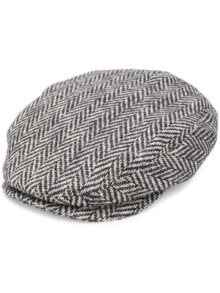 Dolce & Gabbana Herringbone Pattern Hat - Black