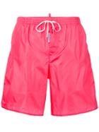 Dsquared2 - Classic Logo Swim Shorts - Men - Polyamide - 48, Pink/purple, Polyamide